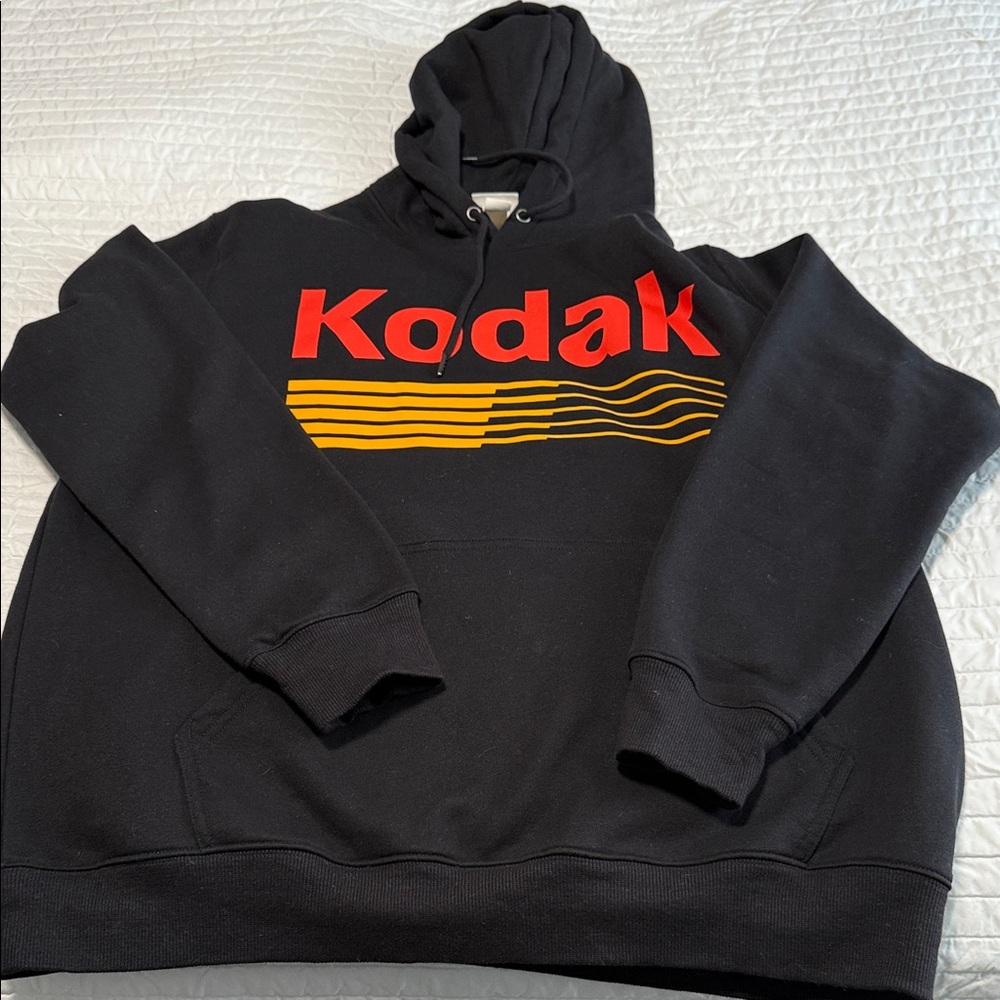 Kodak Vintage Style Black fleece hoodie